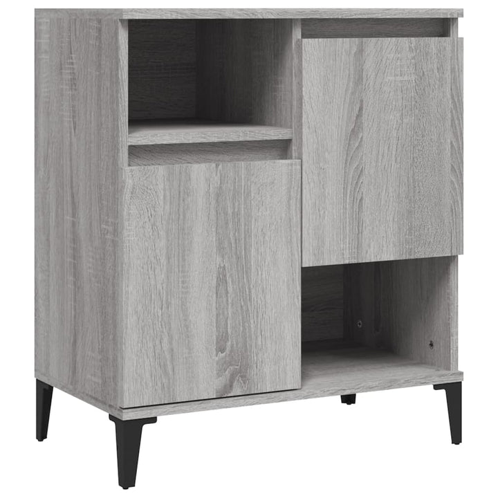skænk 60x35x70 cm konstrueret træ grå sonoma-eg