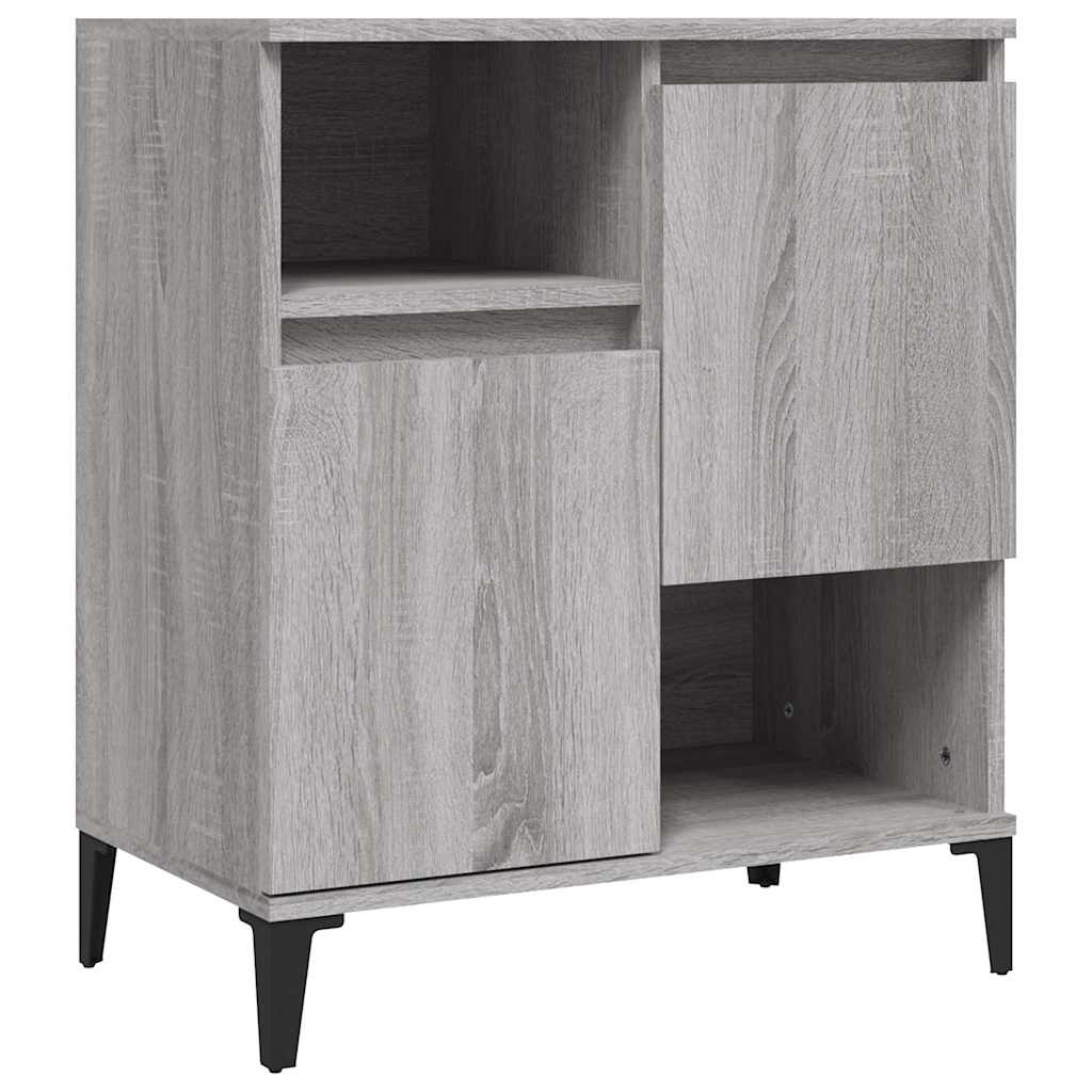 skænk 60x35x70 cm konstrueret træ grå sonoma-eg