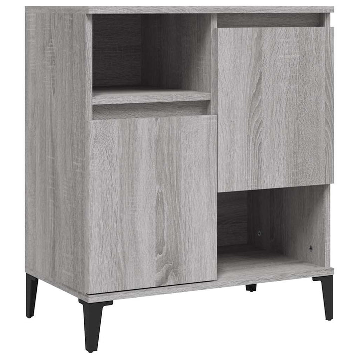 skænk 60x35x70 cm konstrueret træ grå sonoma-eg
