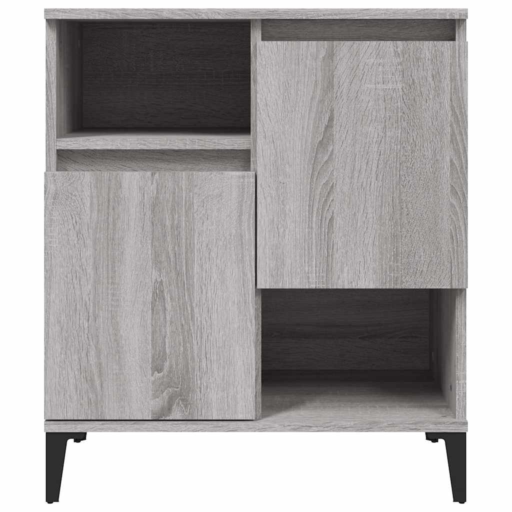 skænk 60x35x70 cm konstrueret træ grå sonoma-eg