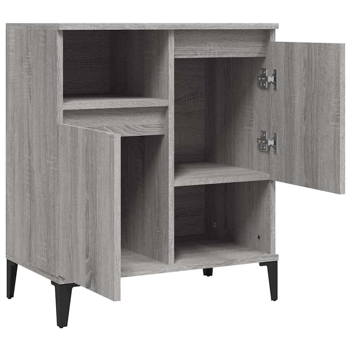 skænk 60x35x70 cm konstrueret træ grå sonoma-eg