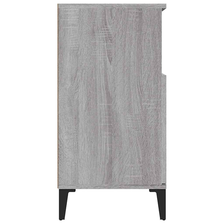 skænk 60x35x70 cm konstrueret træ grå sonoma-eg