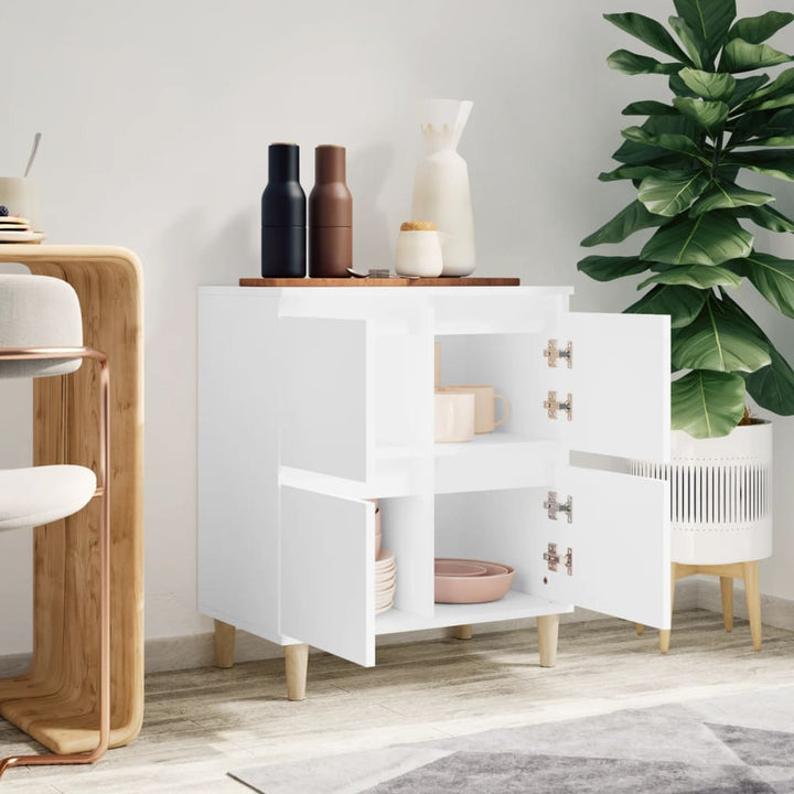 skænk 60x35x70 cm konstrueret træ hvid