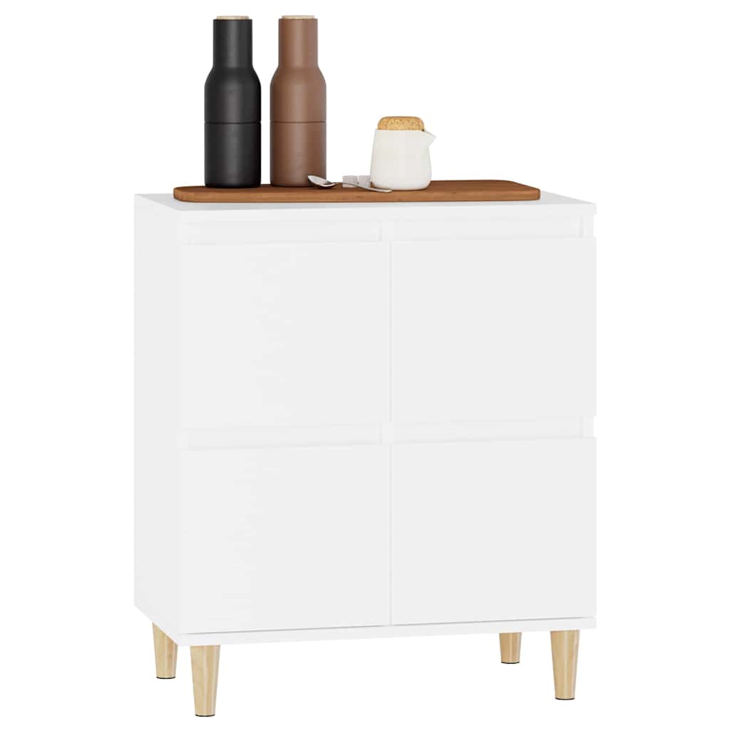 skænk 60x35x70 cm konstrueret træ hvid