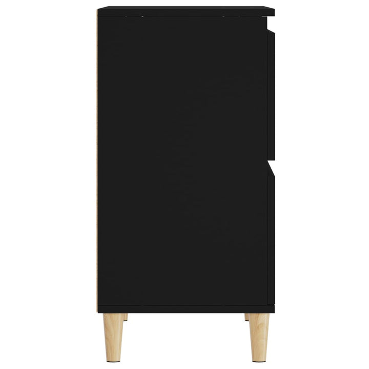 skænk 60x35x70 cm konstrueret træ sort
