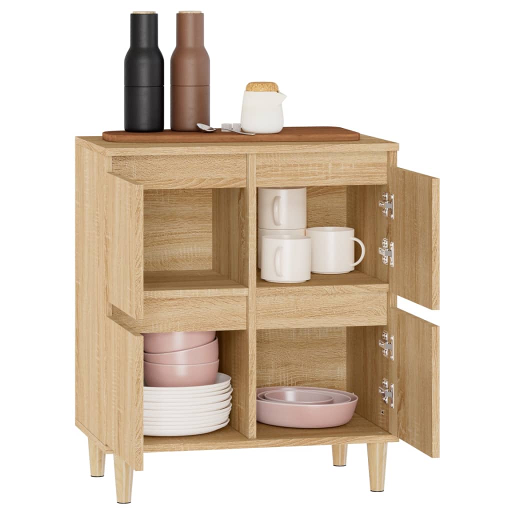 skænk 60x35x70 cm konstrueret træ sonoma-eg