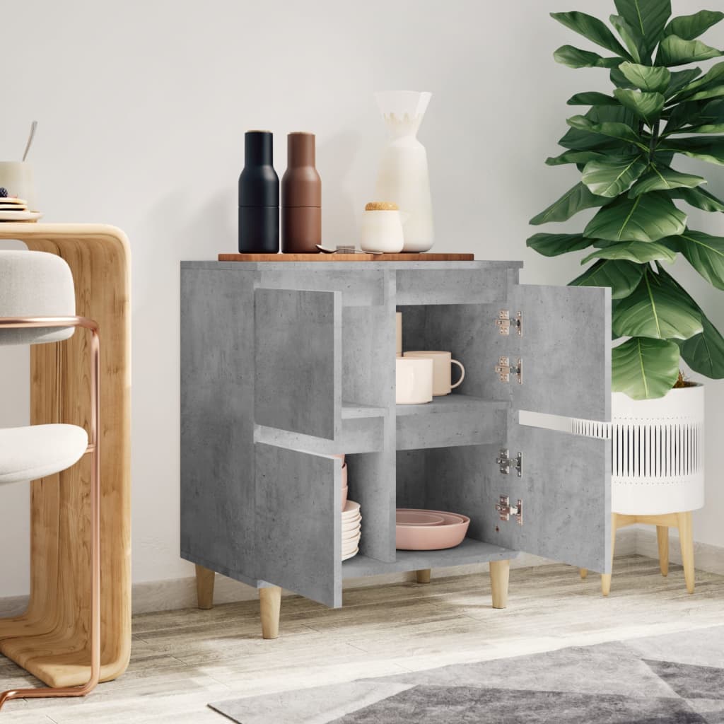 skænk 60x35x70 cm konstrueret træ betongrå