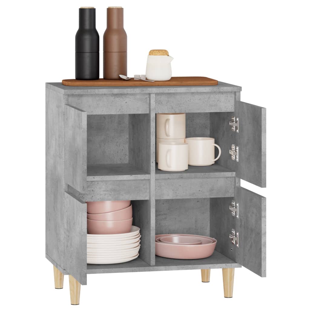 skænk 60x35x70 cm konstrueret træ betongrå