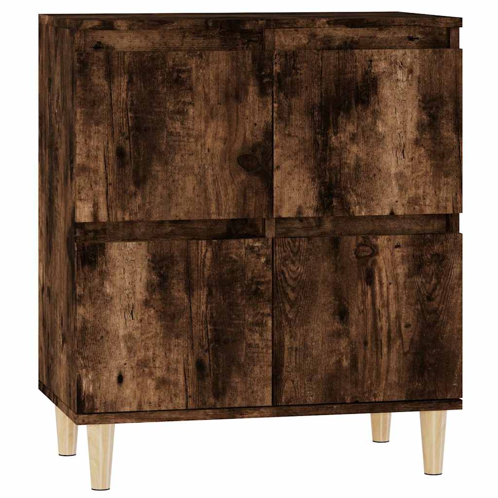 skænk 60x35x70 cm konstrueret træ røget egetræsfarve