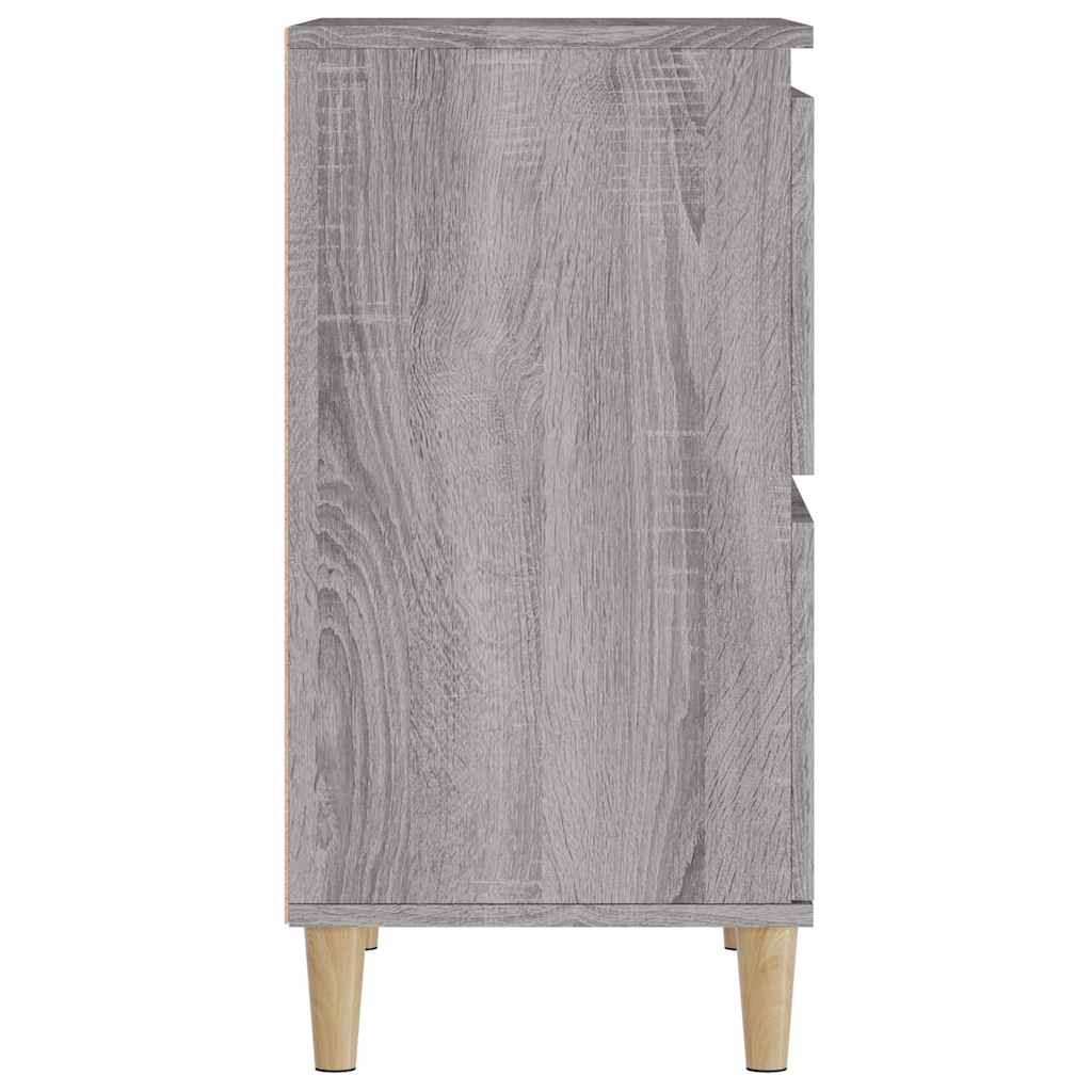 skænk 60x35x70 cm konstrueret træ grå sonoma-eg