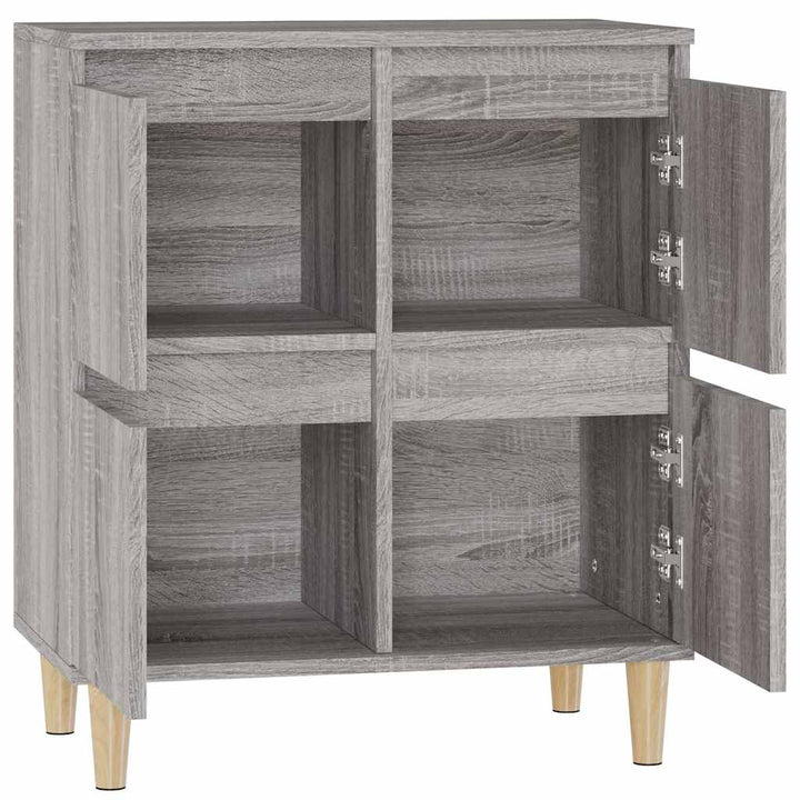 skænk 60x35x70 cm konstrueret træ grå sonoma-eg