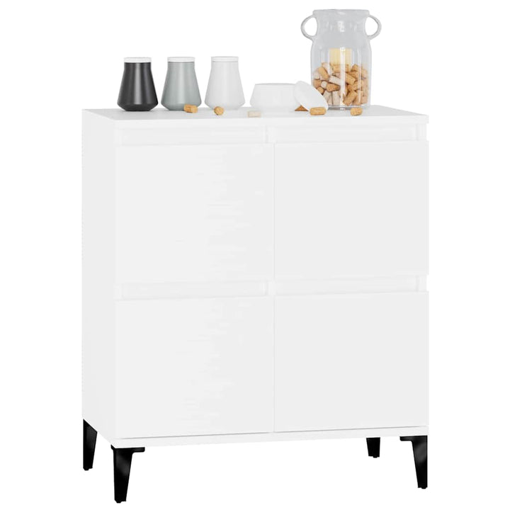 skænk 60x35x70 cm konstrueret træ hvid