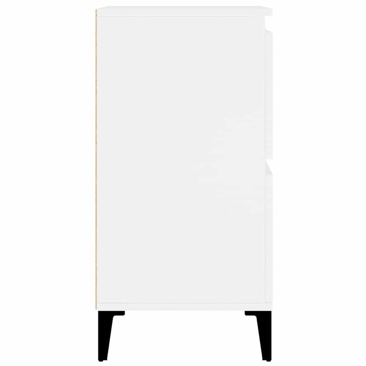 skænk 60x35x70 cm konstrueret træ hvid