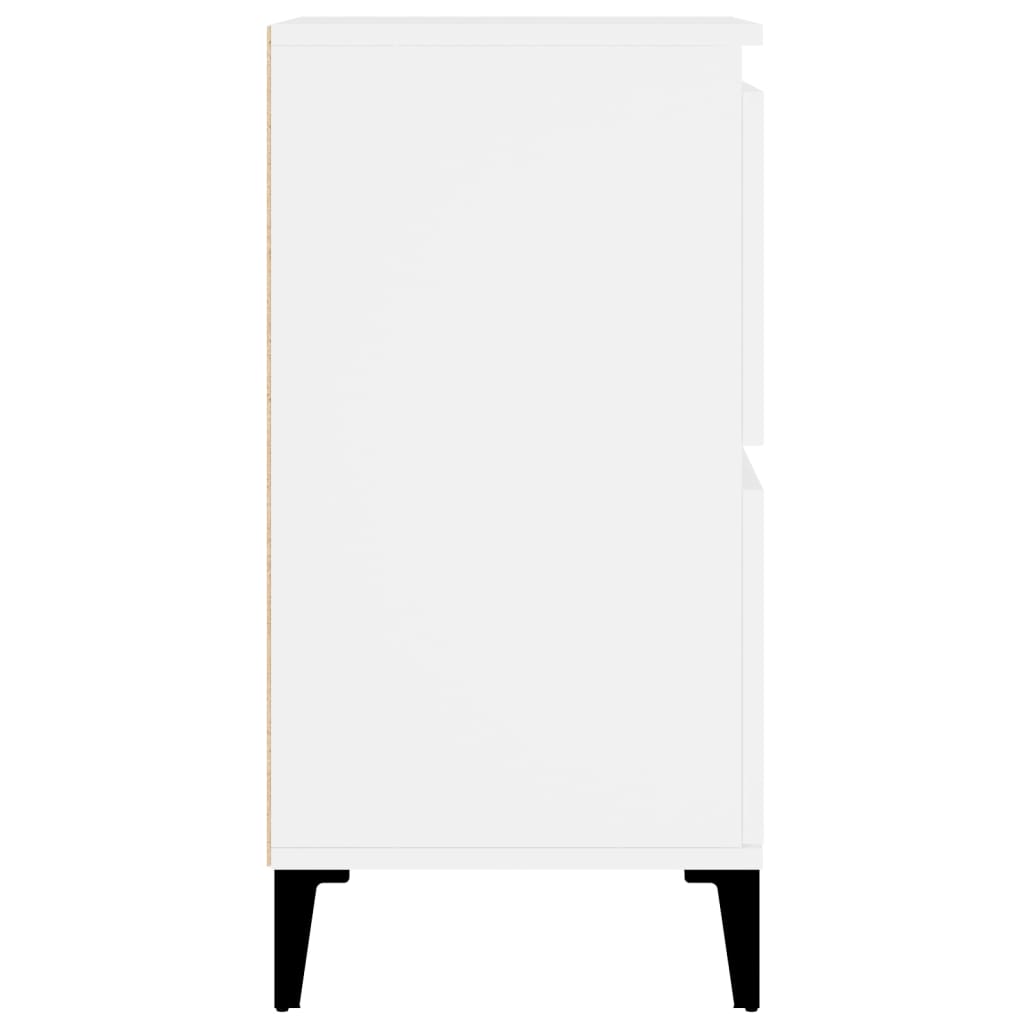 skænk 60x35x70 cm konstrueret træ hvid
