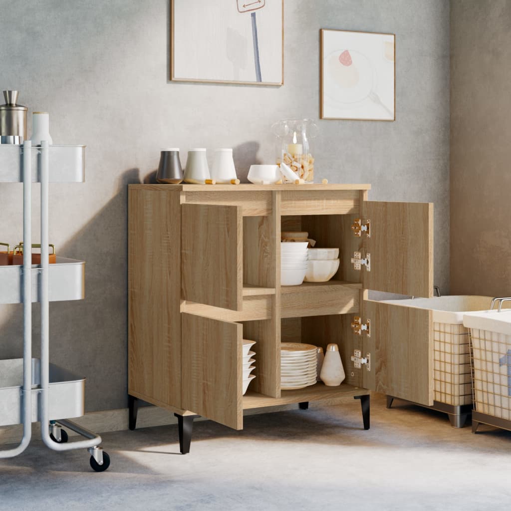 skænk 60x35x70 cm konstrueret træ sonoma-eg