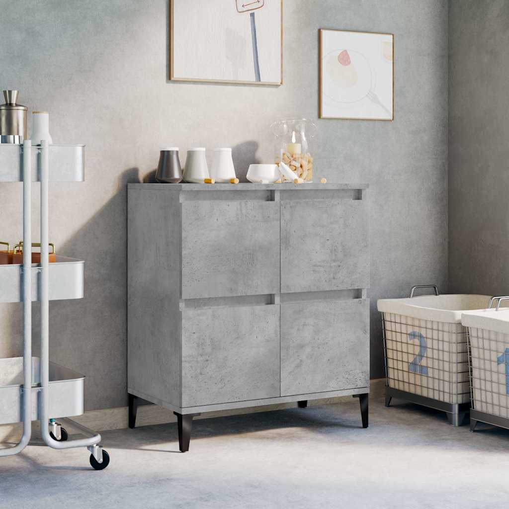 skænk 60x35x70 cm konstrueret træ betongrå
