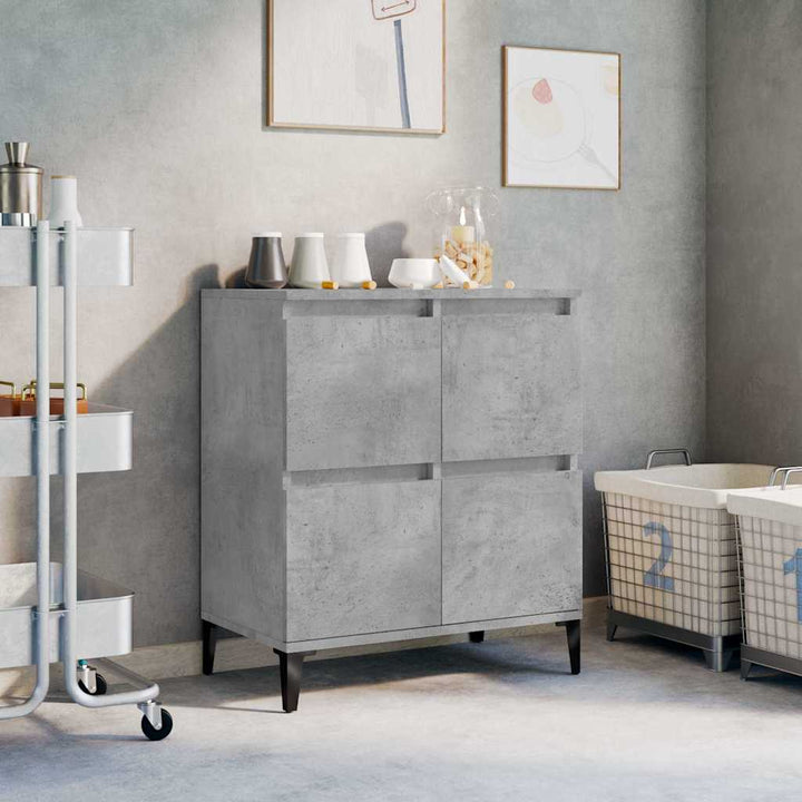 skænk 60x35x70 cm konstrueret træ betongrå