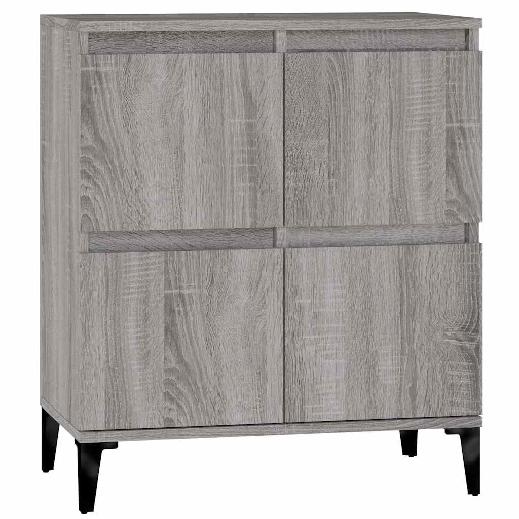 skænk 60x35x70 cm konstrueret træ grå sonoma-eg