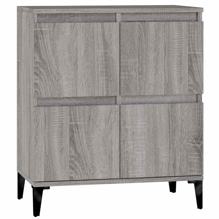 skænk 60x35x70 cm konstrueret træ grå sonoma-eg