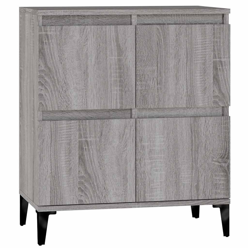 skænk 60x35x70 cm konstrueret træ grå sonoma-eg