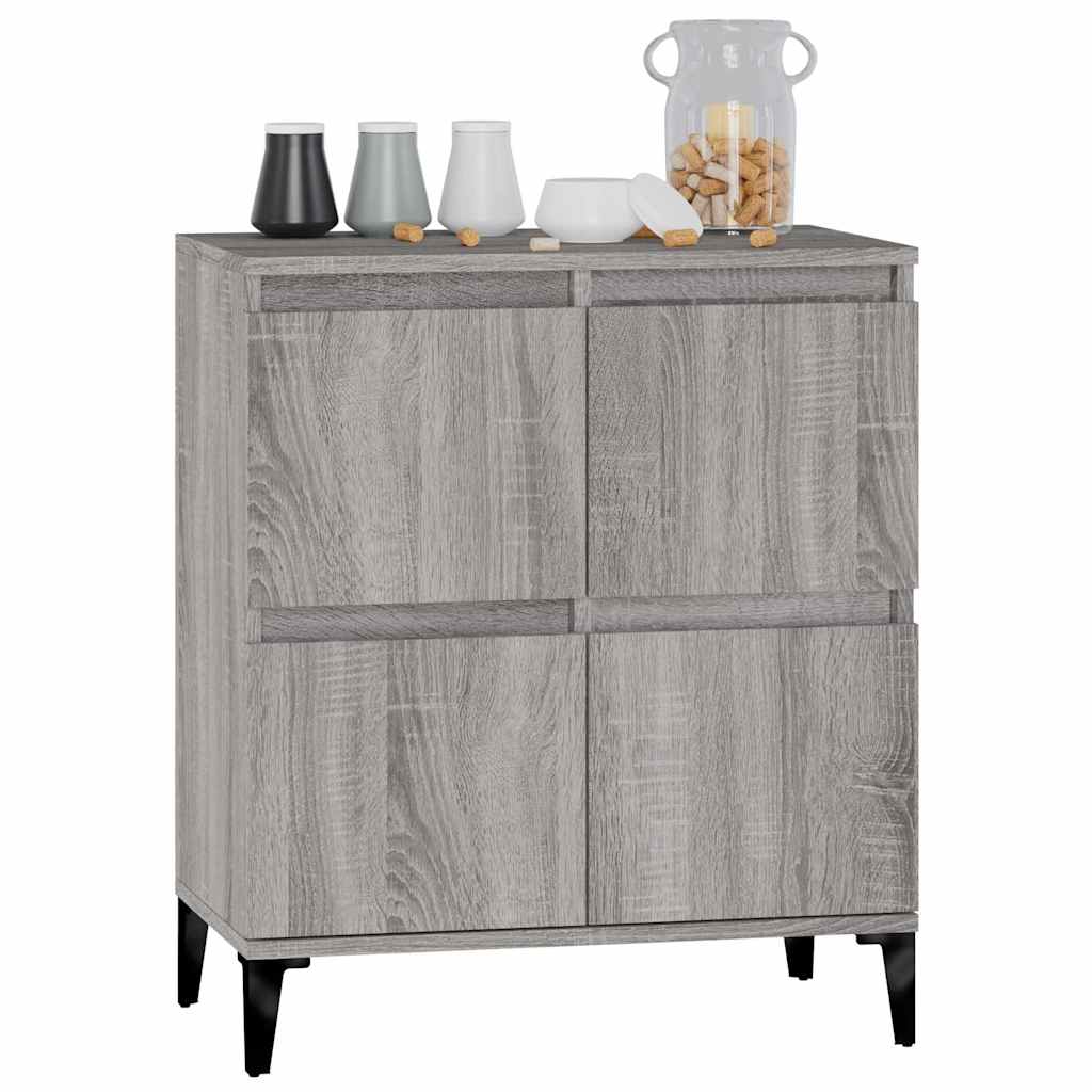 skænk 60x35x70 cm konstrueret træ grå sonoma-eg