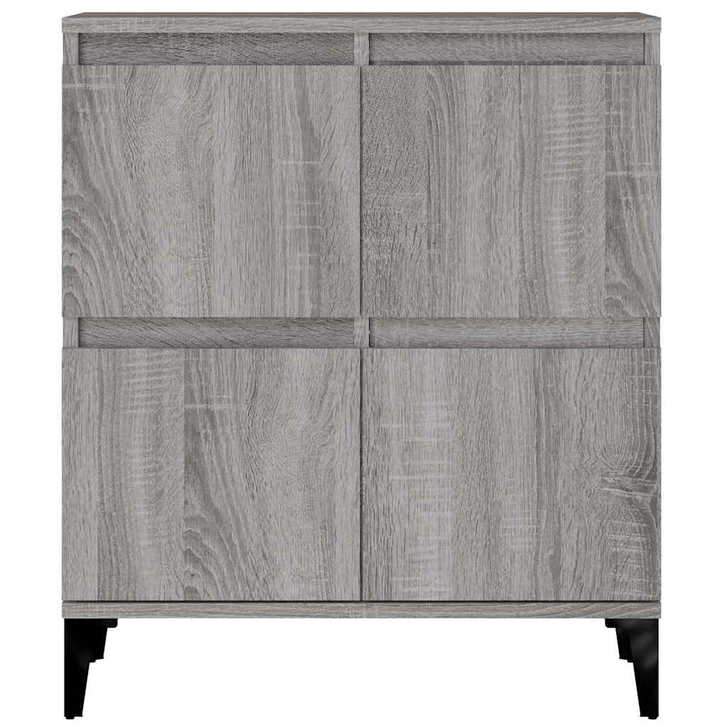 skænk 60x35x70 cm konstrueret træ grå sonoma-eg