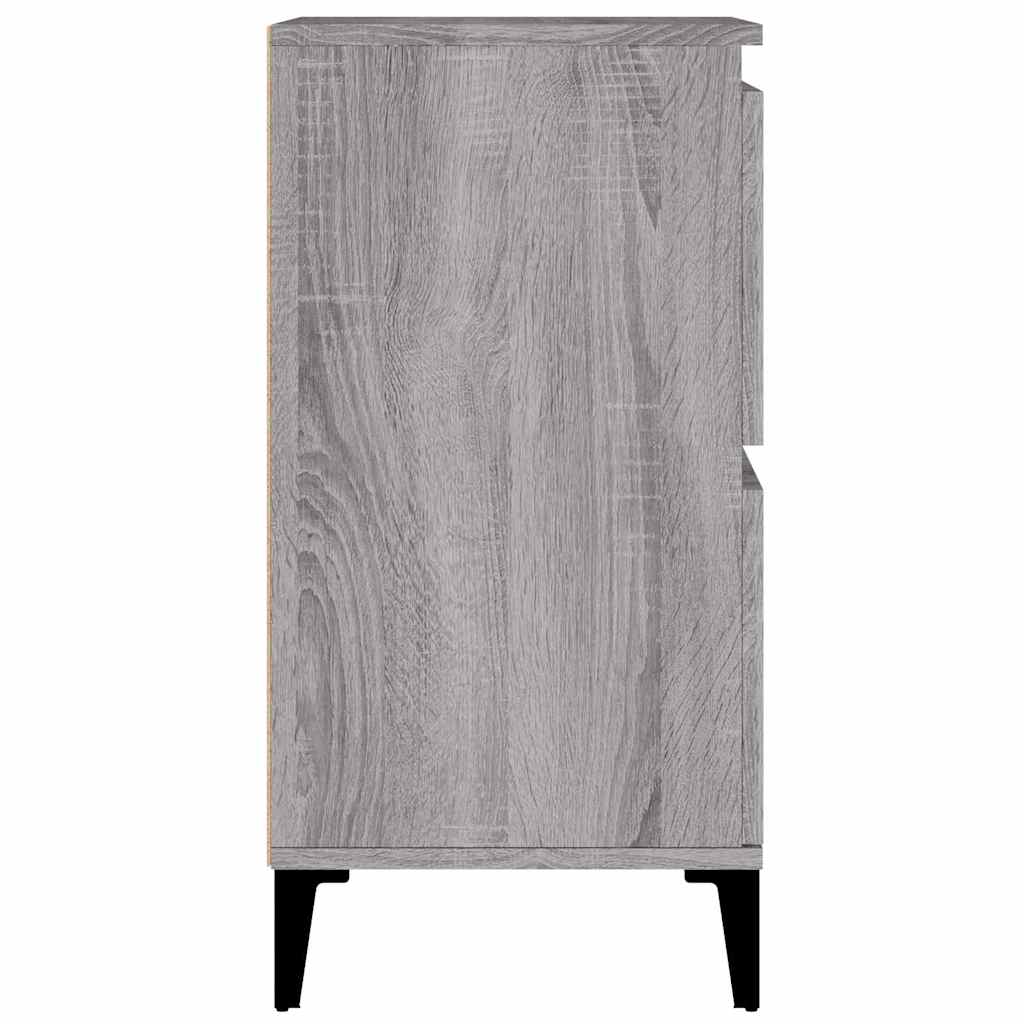 skænk 60x35x70 cm konstrueret træ grå sonoma-eg