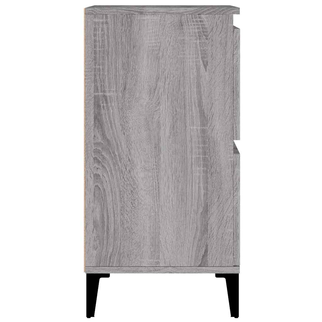 skænk 60x35x70 cm konstrueret træ grå sonoma-eg