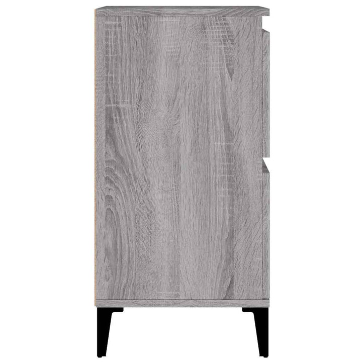 skænk 60x35x70 cm konstrueret træ grå sonoma-eg