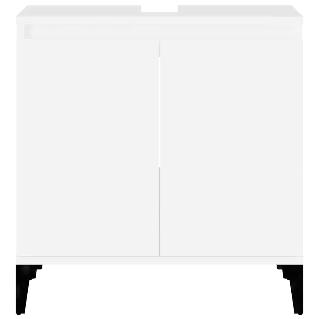underskab til håndvask 58x33x60 cm konstrueret træ hvid