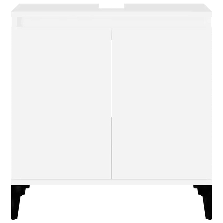 underskab til håndvask 58x33x60 cm konstrueret træ hvid