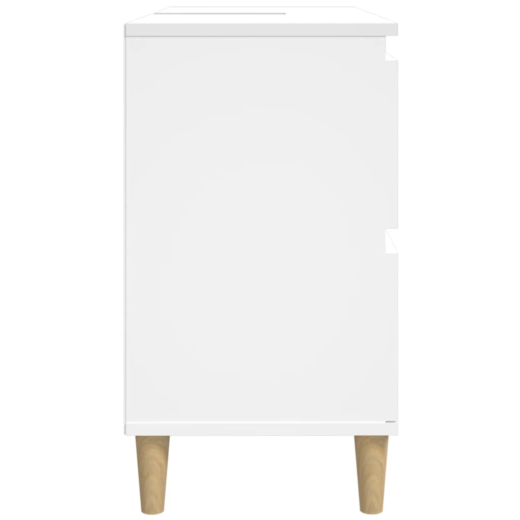 underskab til håndvask 80x33x60 cm konstrueret træ hvid