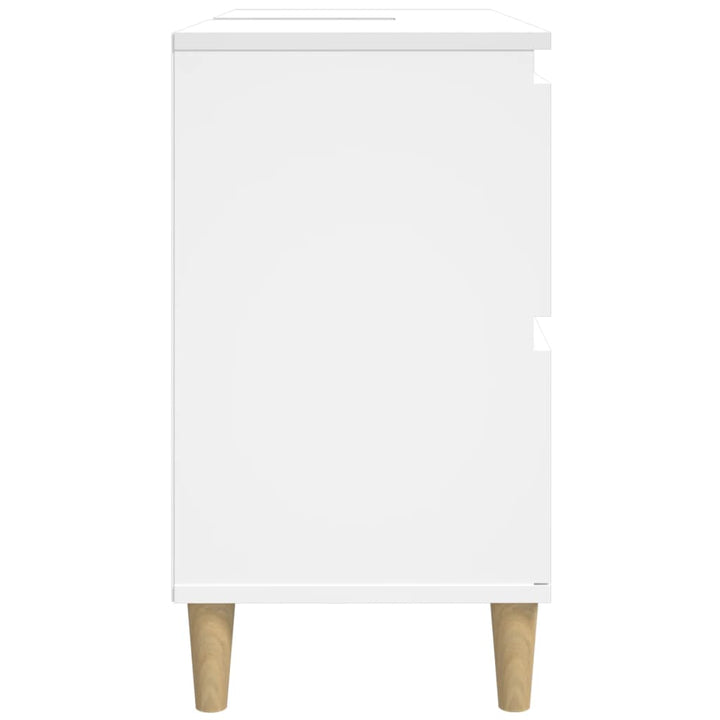 underskab til håndvask 80x33x60 cm konstrueret træ hvid