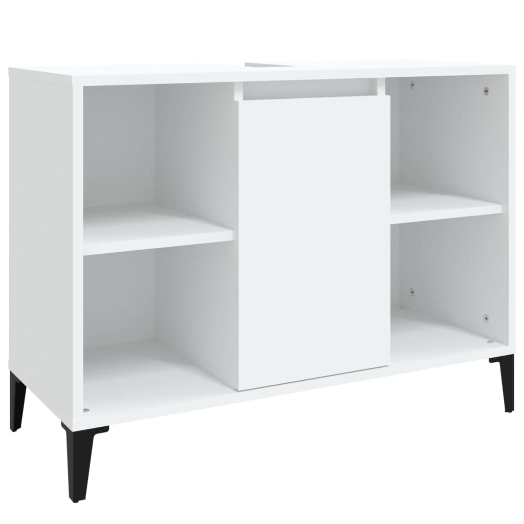 underskab til håndvask 80x33x60 cm konstrueret træ hvid