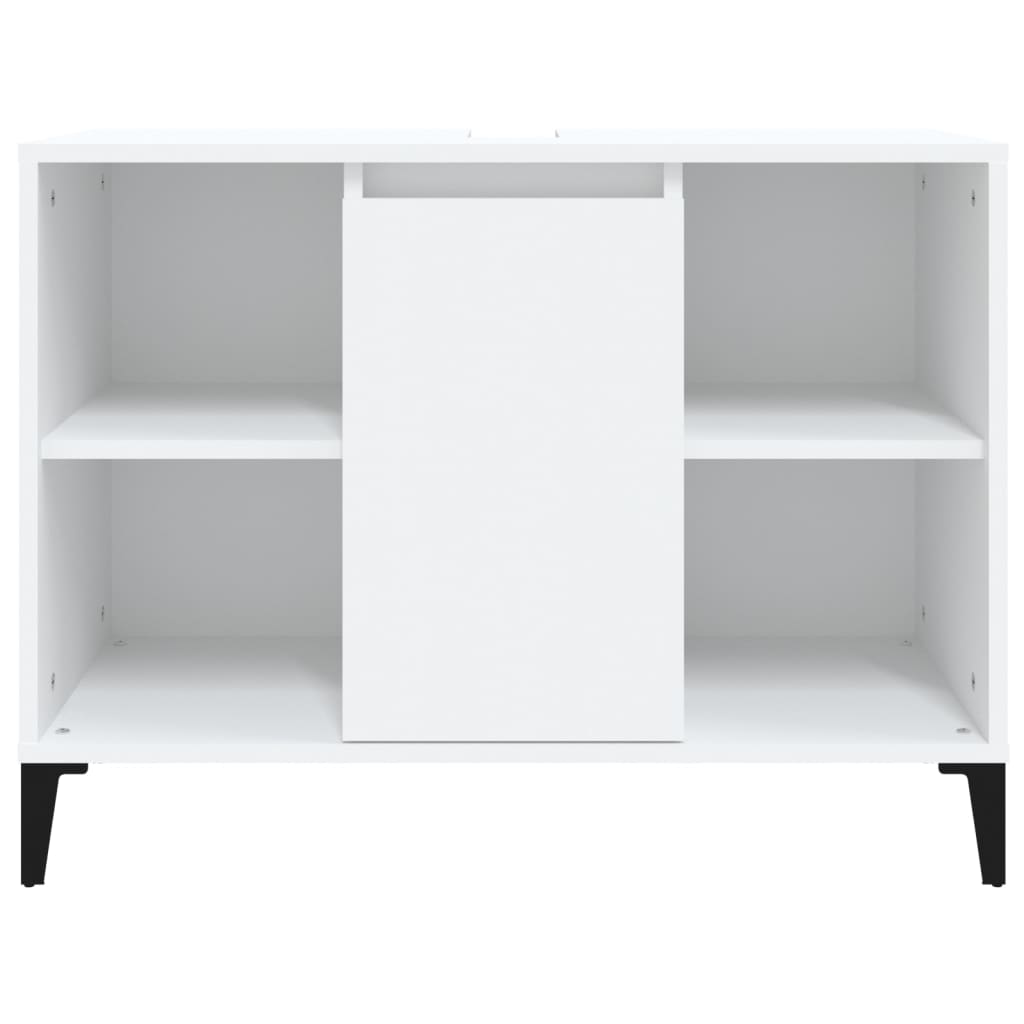 underskab til håndvask 80x33x60 cm konstrueret træ hvid