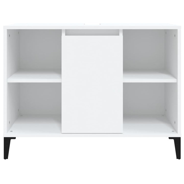 underskab til håndvask 80x33x60 cm konstrueret træ hvid
