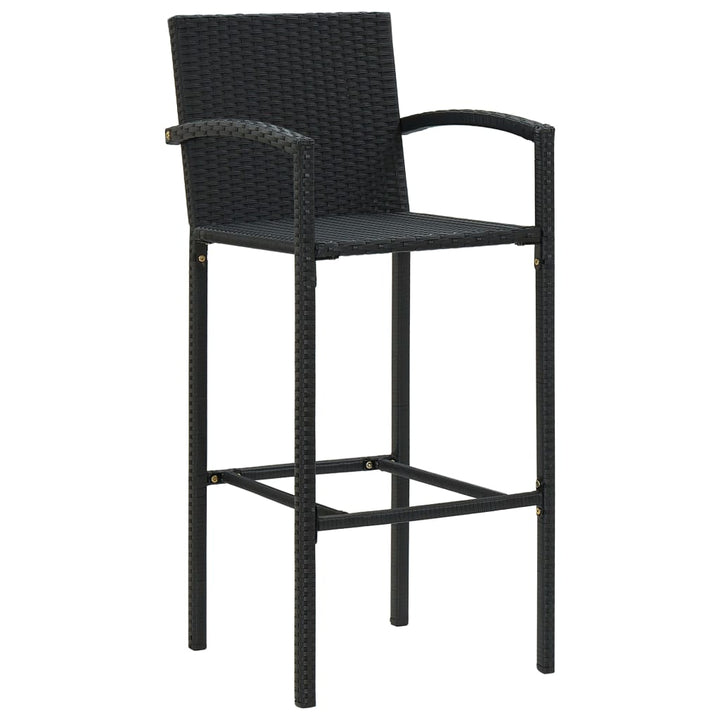 barstole 2 stk. polyrattan sort