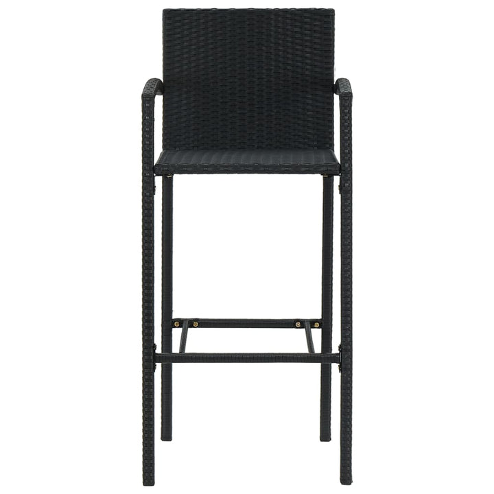 barstole 2 stk. polyrattan sort