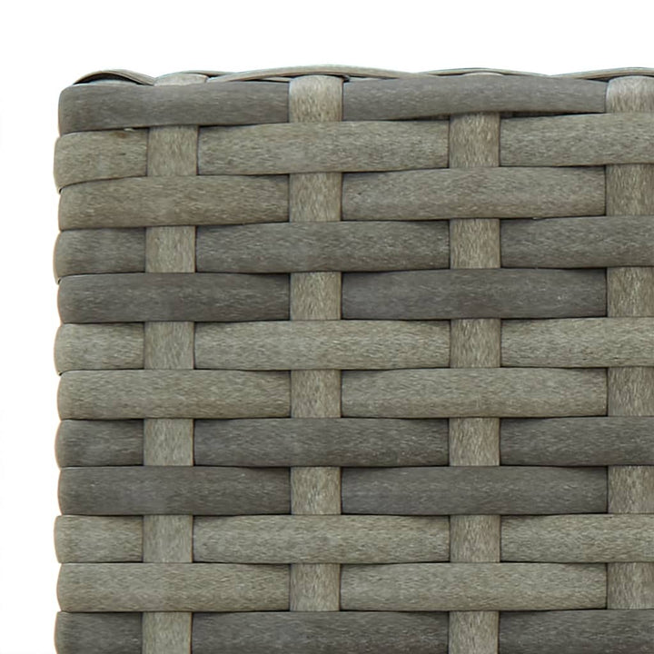 barstole 2 stk. polyrattan grå