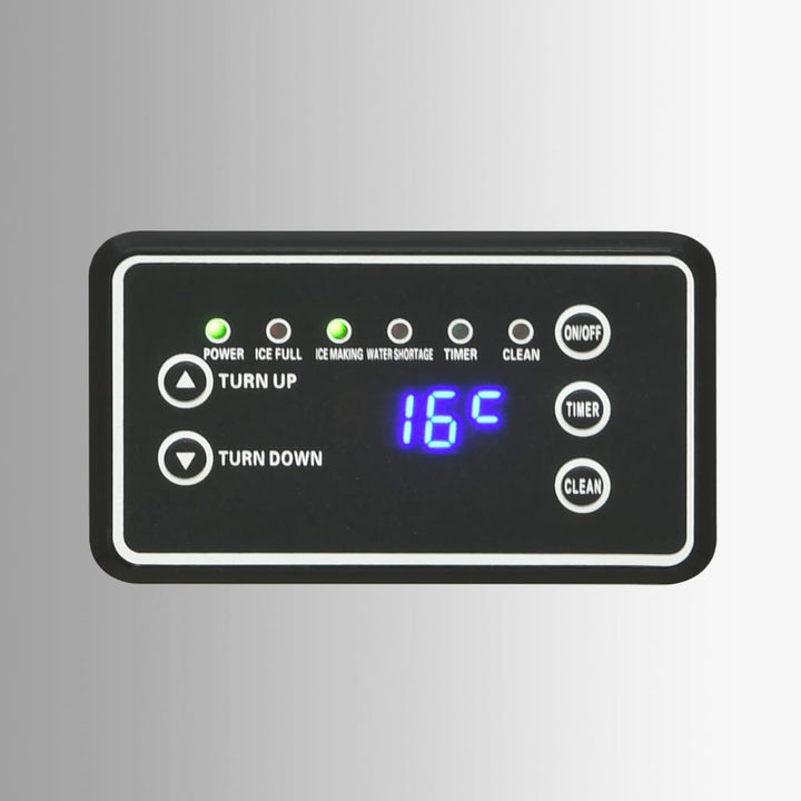 isterningmaskine 45 kg/24 timer sølvfarvet