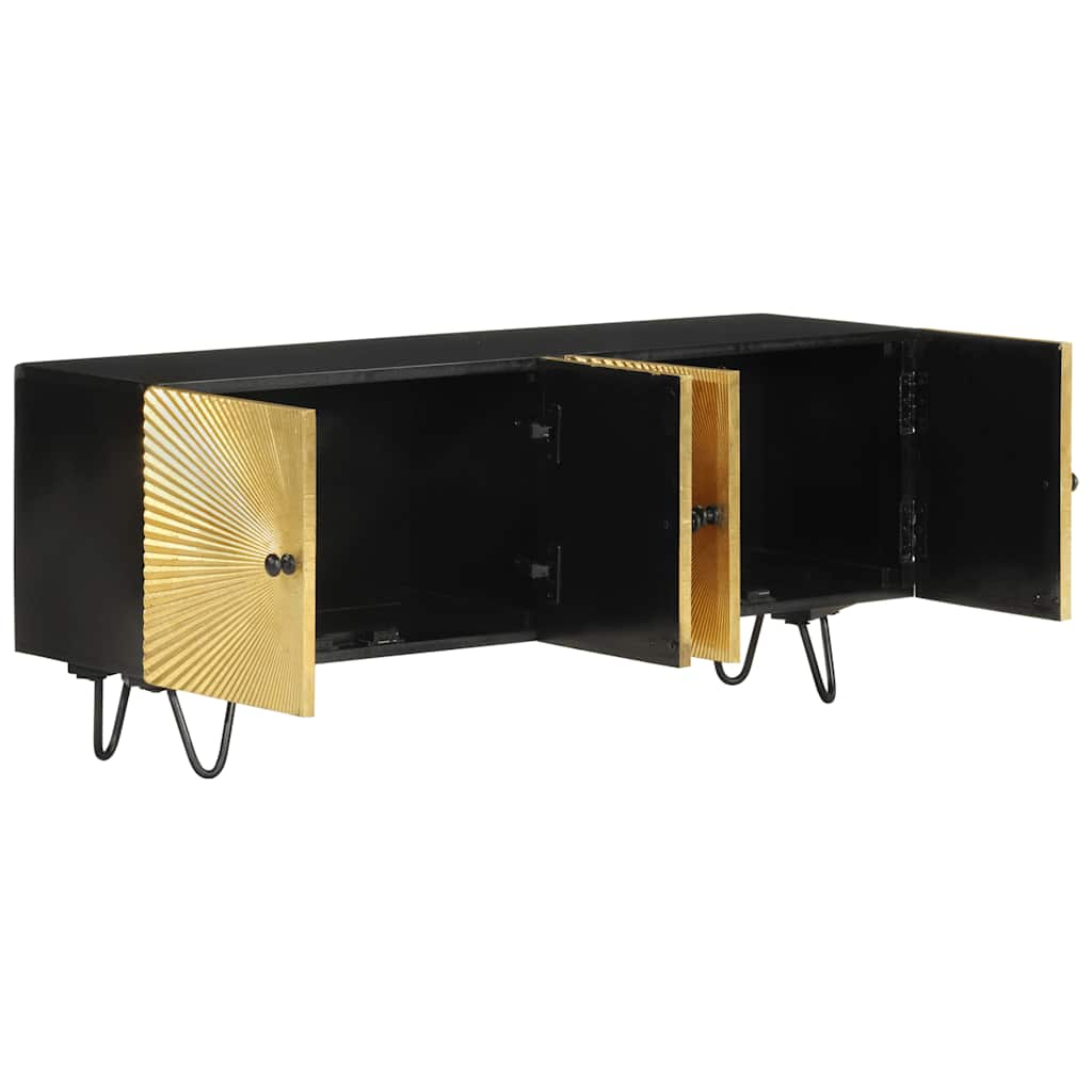 tv-bord 110x30x45 cm massivt mangotræ