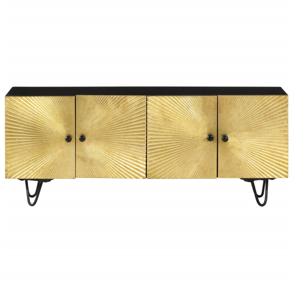 tv-bord 110x30x45 cm massivt mangotræ