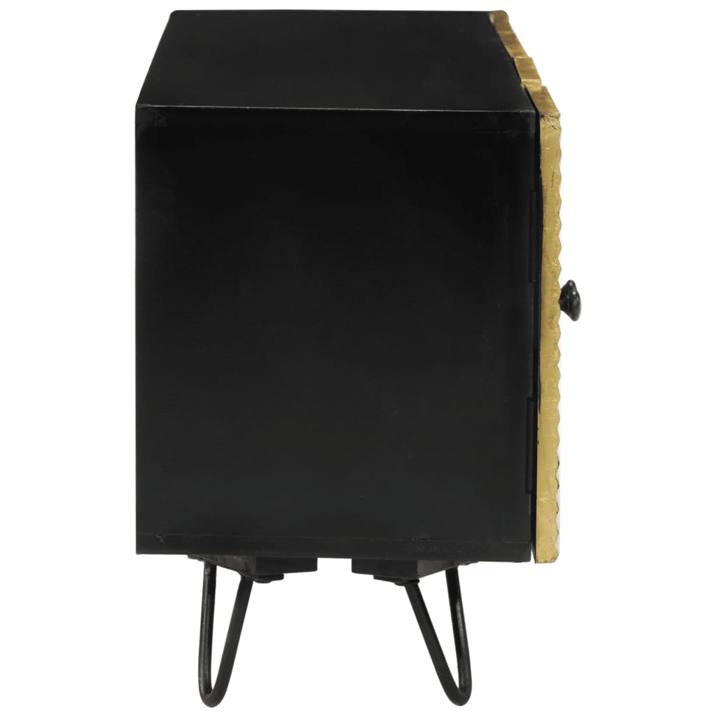 tv-bord 110x30x45 cm massivt mangotræ