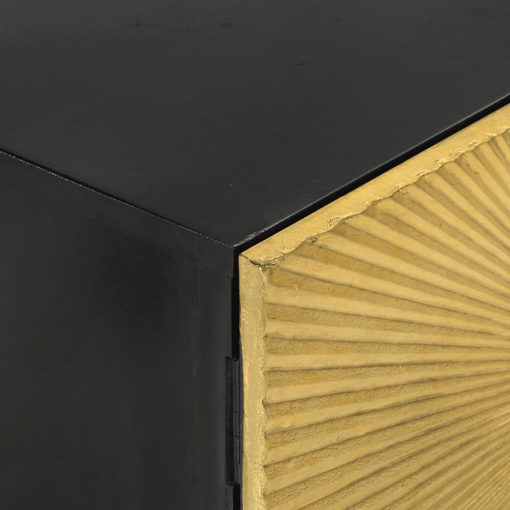 tv-bord 110x30x45 cm massivt mangotræ