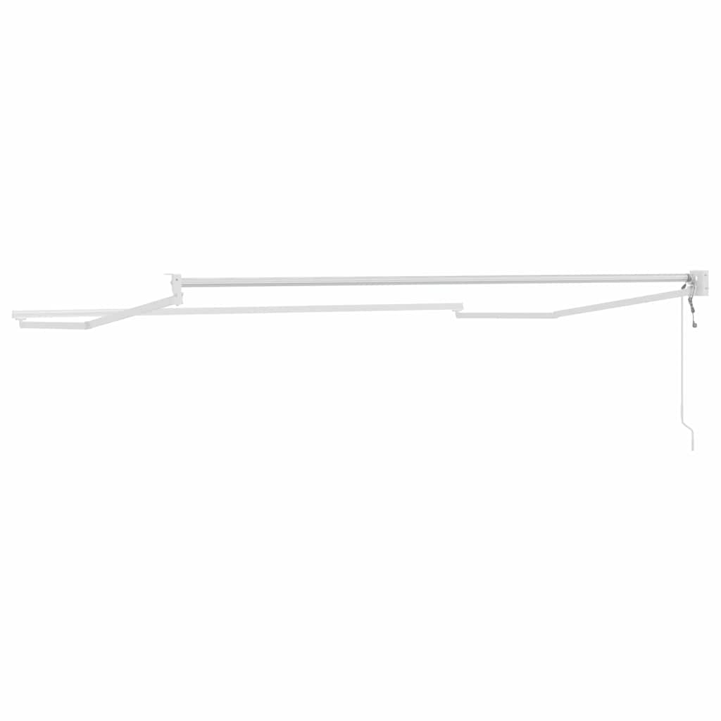 Udtrækkelig markisedel Hvid 350 x 250 cm Aluminium