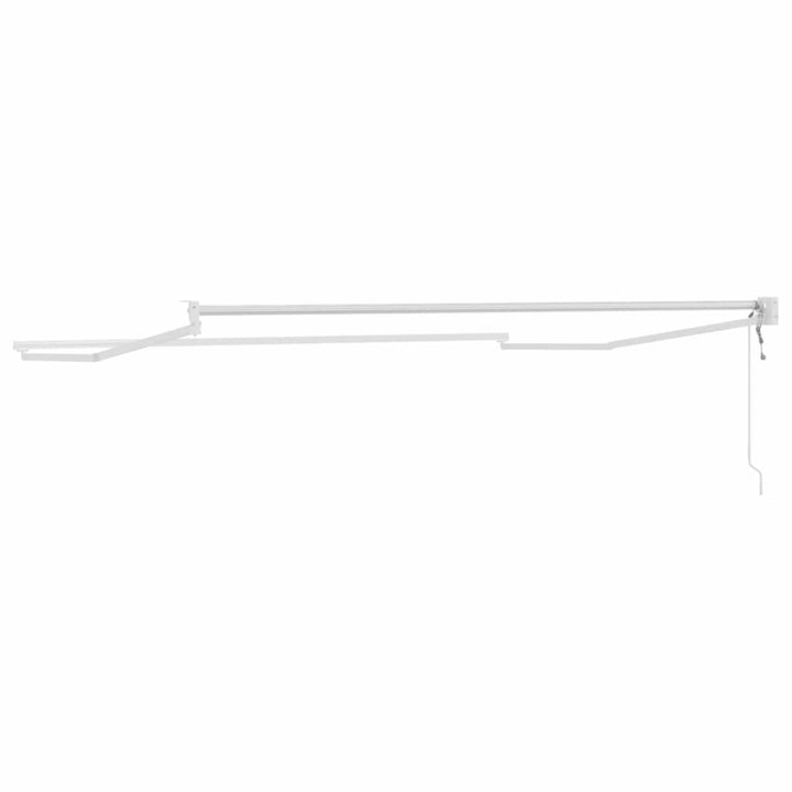 Udtrækkelig markisedel Hvid 350 x 250 cm Aluminium