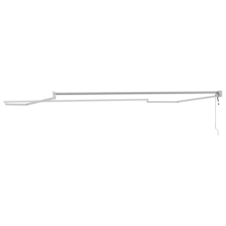Udtrækkelig markisedel Hvid 400 × 300 cm Aluminium