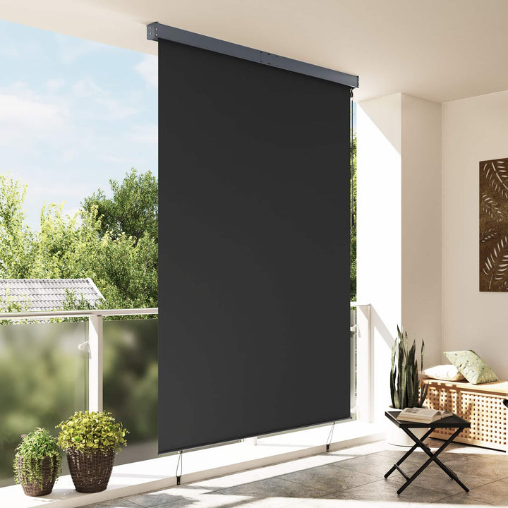Rullegardin Antracit 180 x 250 cm Stof og Aluminium
