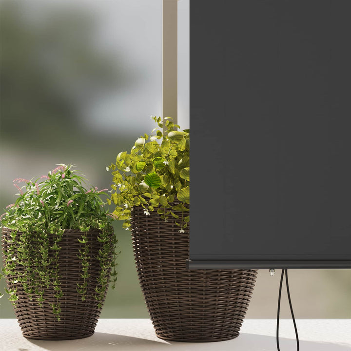 Rullegardin Antracit 180 x 250 cm Stof og Aluminium