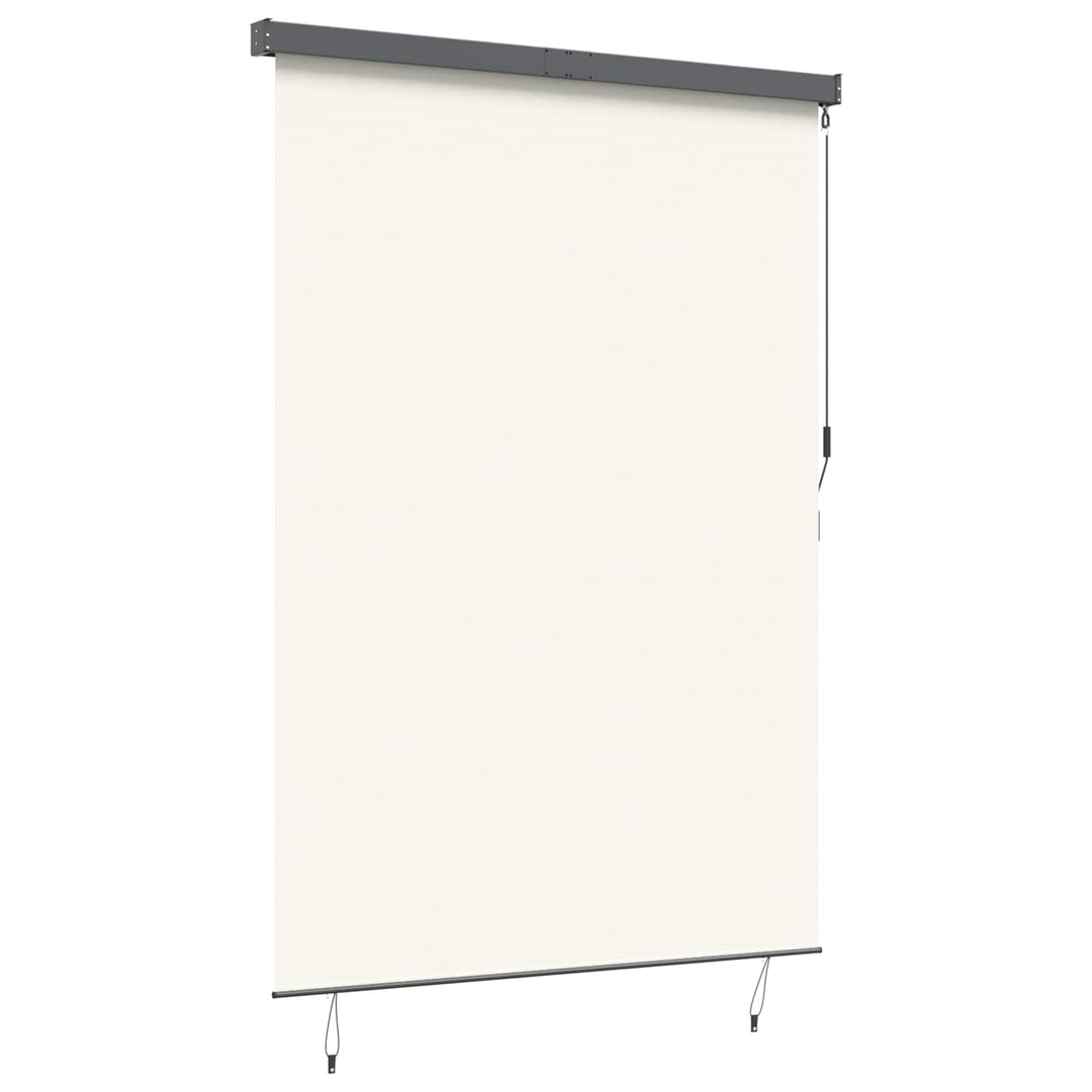 Rullegardin Cremefarvet 180 x 250 cm Stof og Aluminium